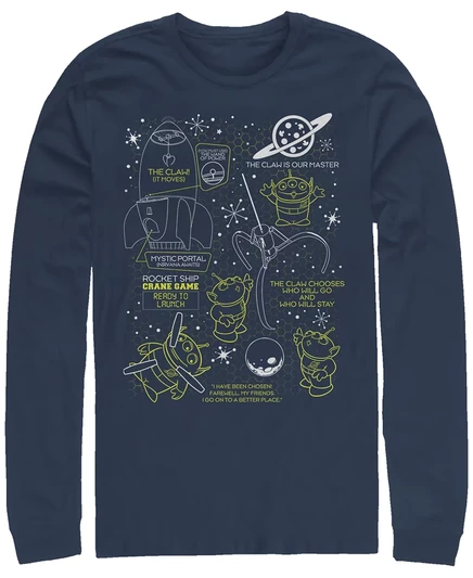 Мужской лонгслив Fifth Sun Toy Story Aliens, темно-синий