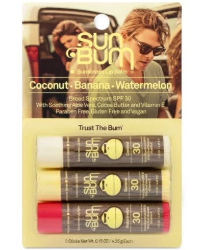 Набор бальзамов для губ Sun Bum SPF 30, 3 шт