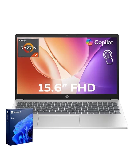 Ноутбук HP 15,6″ Ryzen 7 64 ГБ/1 ТБ SSD, серебристый