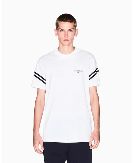 Мужская футболка с надписью нарукавной повязкой off white