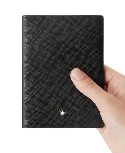 Обложка для паспорта Montblanc Sartorial Leather, черная