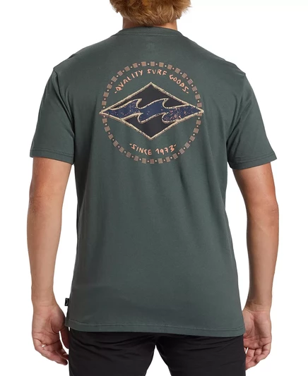 Мужская футболка с коротким рукавом Rotor Diamond slate green