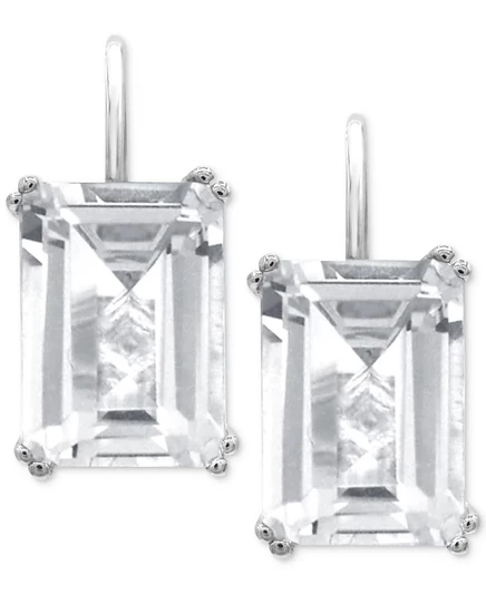 Женские серьги-подвески Macy's Lime Quartz, белые