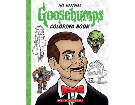 Книга-раскраска Barnes & Noble Goosebumps официальная, белая