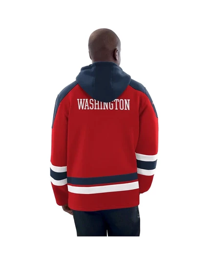 Мужская толстовка с капюшоном red, navy