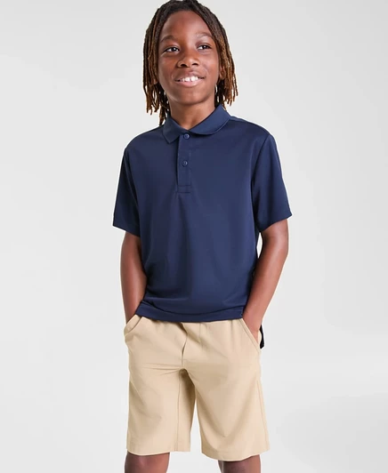 Поло для мальчиков Nautica Uniform Quick Dry, синее