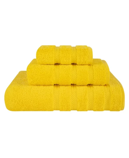 Полотенца American Soft Linen Edison, 3 шт., желтые