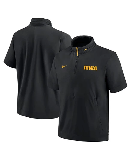 Мужская куртка-худи nike iowa hawkeyes с полу-молнией, черная