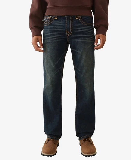 Мужские джинсы True Religion Super T-Stitch, синие