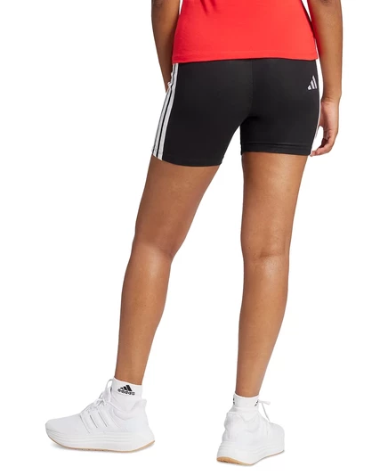велосипедные шорты adidas Women's Essentials с высокой посадкой в 3 полосы для женщин black/white