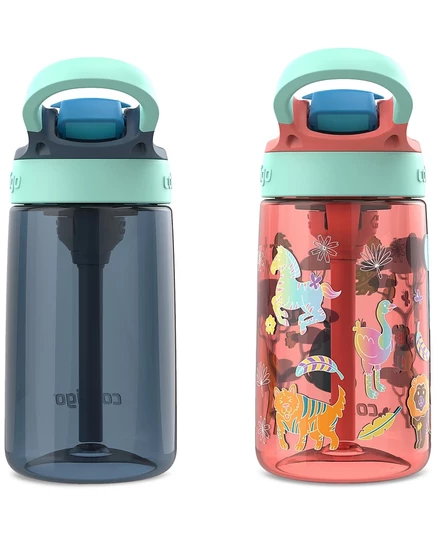 Детские бутылки Contigo AUTOSPOUT 414 мл, 2 шт., с трубочкой