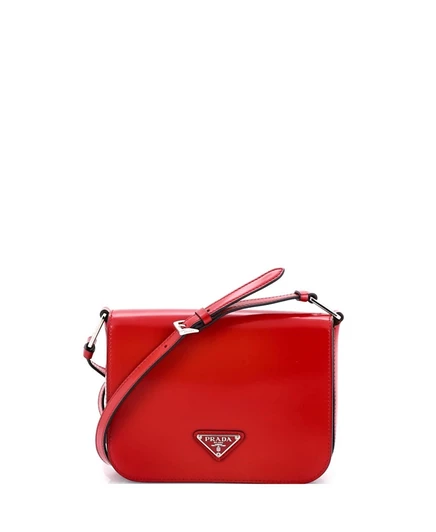 Женская сумка Pre-Owned Prada Small Full Flap, красная