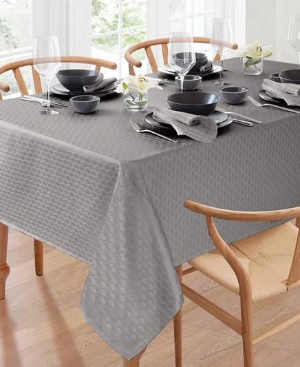 Скатерть Lenox Olivia, серая, 60 х 120 дюймов