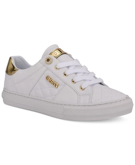 Женские кроссовки Guess Loven, низкие, стеганые, белые