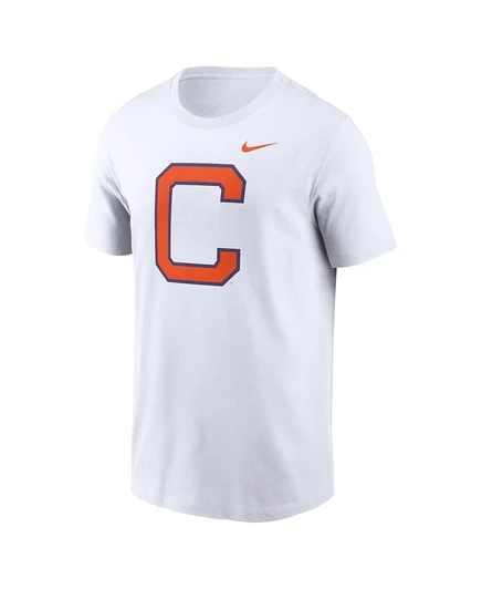 Мужская белая футболка с альтернативным логотипом Clemson Tigers Prime Time Evergreen от Nike white