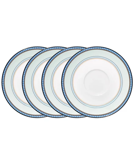 Набор блюдец Noritake Menorca Palace, 4 шт., 6″, синий