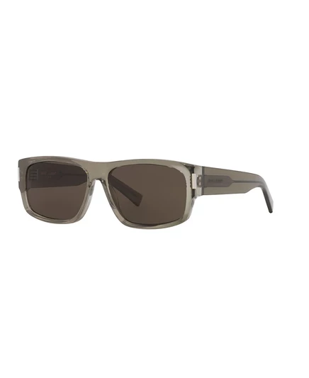 Мужские прямоугольные солнцезащитные очки Saint Laurent, SL 689 YS000575 коричневый