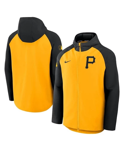 Мужская куртка Nike Pittsburgh Pirates Raglan, черно-золотая