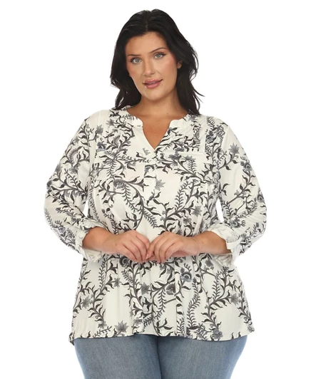 Женская туника White Mark Paisley Plus Size, мультицвет