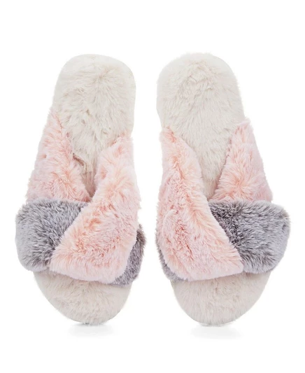 Женские тапочки MeMoi Rita Plush, цвета слоновой кости