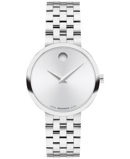 Классические швейцарские кварцевые часы из нержавеющей стали Movado Women's Museum, 29,5 мм