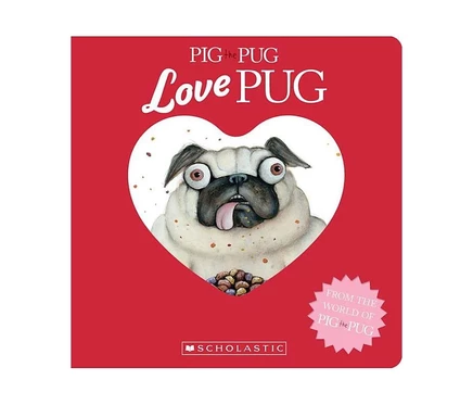 Картонная книга Love Pug Pig (для 2–5 лет)