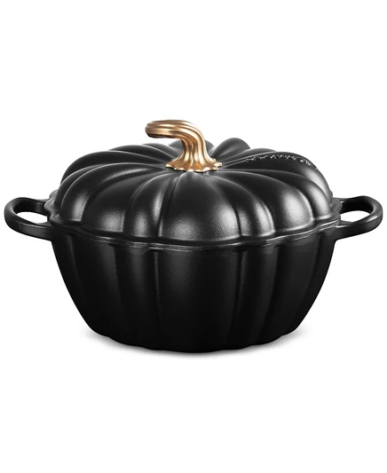 Жаровня Le Creuset Signature Pumpkin 3,8 л с крышкой, черная