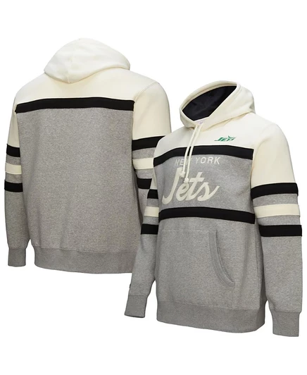 Мужское худи Mitchell & Ness New York Jets, серая