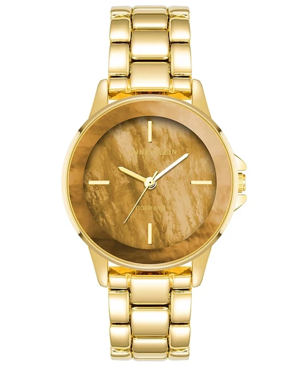 Женские часы Anne Klein с тигровым глазом, позолоченные, 30 мм