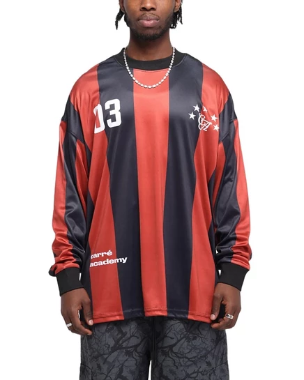 Мужская футболка Carre Academy oversize, красная