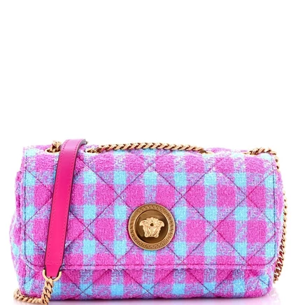 Женская сумка на цепочке Pre-Owned Versace East West Medusa, розовая