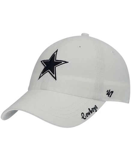 Женская кепка 47 Brand Miata Clean Up Dallas Cowboys, белая
