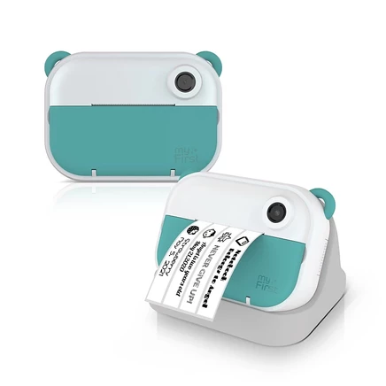 myFirst Camera Insta Wi-fi 4-в-1 Камера для мгновенной печати и создания этикеток для детей, 12-мегапиксельные фотографии, видео 1080P, 32 ГБ microSD, для детей от 5 до 15 лет (бирюзовый), синий
