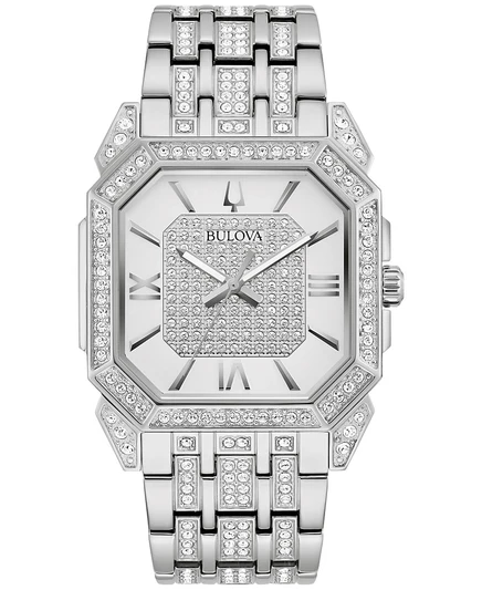 Мужские часы Bulova Crystal Octava 40 мм, серебристые