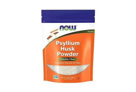 Порошок шелухи псиллиума NOW Foods, 680 г
