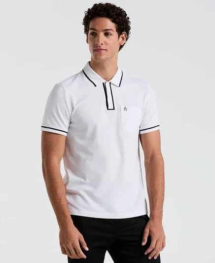 Мужская поло Original Penguin Earl Pique, белая