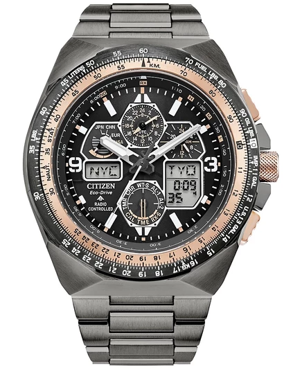 Мужские часы Citizen Skyhawk A-T 46 мм, серые