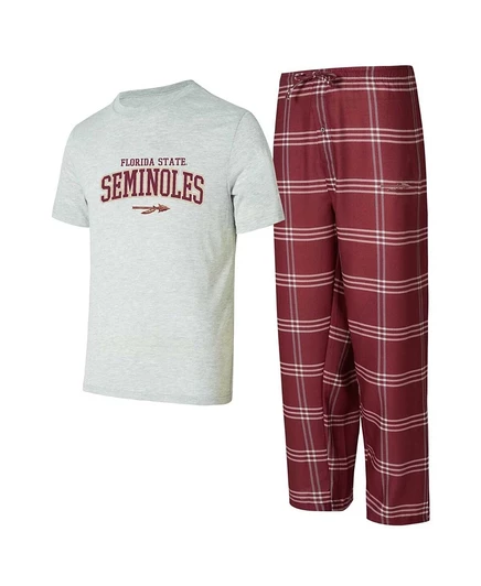Комплект для сна Concepts Sport Men's Florida State Seminoles, футболка и брюки