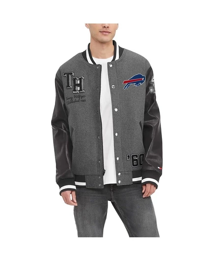 Мужская куртка Tommy Hilfiger Buffalo Bills на молнии, серая