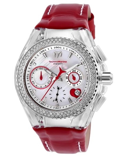 Женские кварцевые многофункциональные часы Technomarine TM-117001 Cruise с белым циферблатом multi