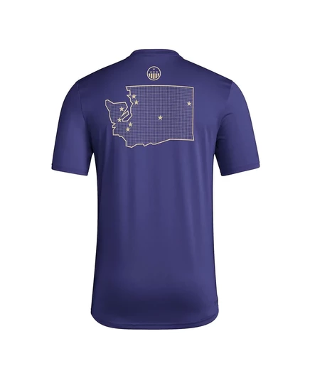 Мужская футболка Adidas Honor Support Pre-Game Washington Huskies, фиолетовая