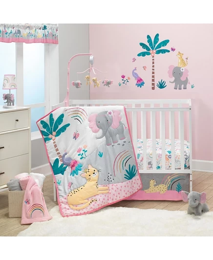 Комплект в кроватку Bedtime Originals Jungle, розовый