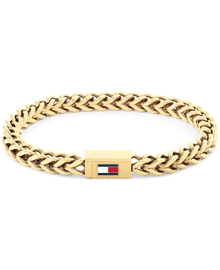 Мужской браслет Tommy Hilfiger позолоченный, золотистый