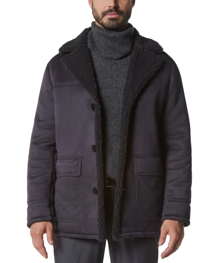 Мужская куртка Marc New York Jarvis из искусственной овчины, серая