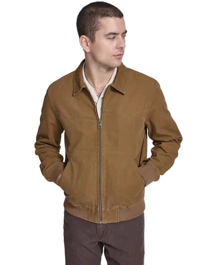Мужской бомбер Levi's Western из хлопка, коричневый