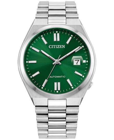 Мужские часы Citizen Tsuyosa автомат 40 мм, серебристые