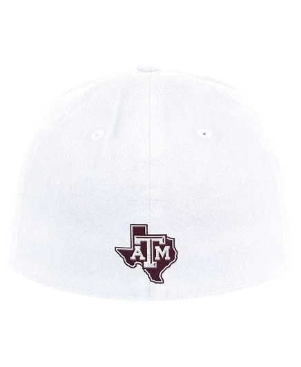 Мужская кепка Adidas Texas A&M Aggies Chant Flex, белая