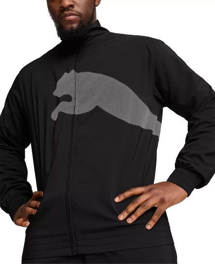  Мужская куртка с вытканным логотипом Big Cat на весь день puma black