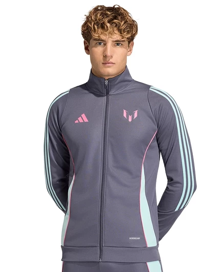 мужская спортивная куртка adidas Messi серого цвета