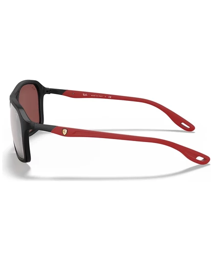 Мужские поляризованные солнцезащитные очки Ray-Ban, коллекция RB4329M Scuderia Ferrari, 57 matte black/purple mir silver polar